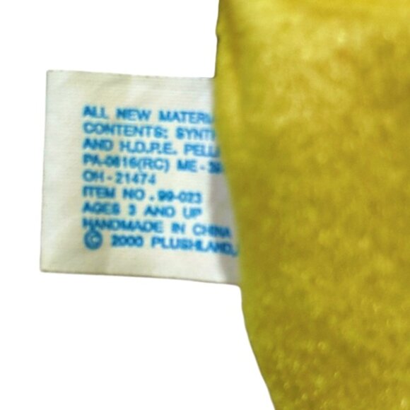 Easter Plush Animal Vintage Duck Chick in Zipper Stuffed Egg 8" Plushland 2000 - Picture 9 of 10